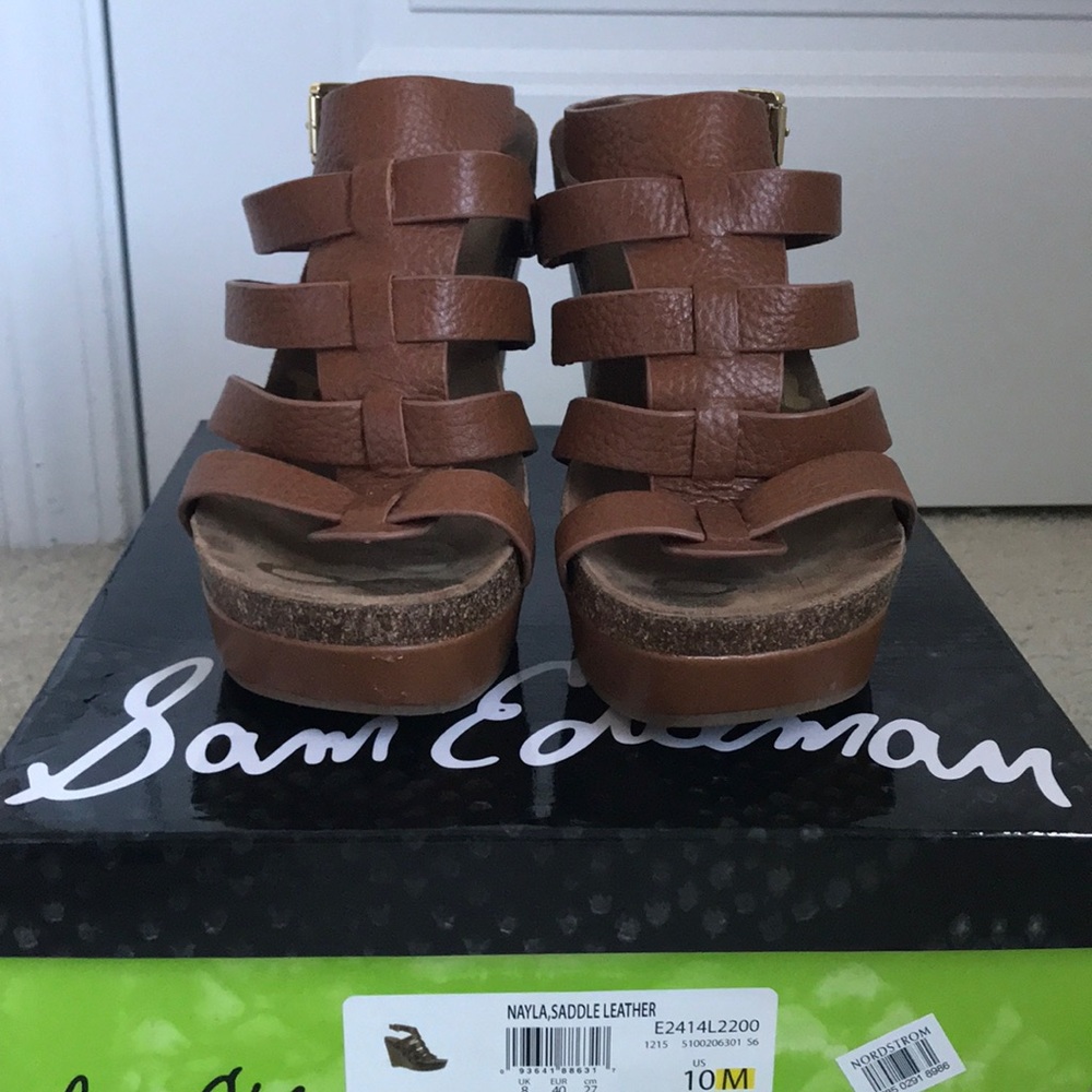 Sam Edelman Tan Wedges